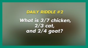 daily riddle 2